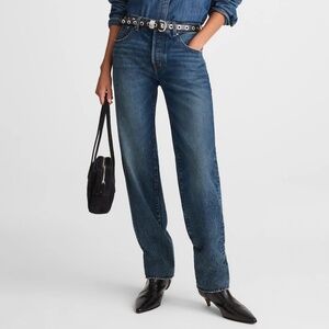 Madewell Petite Dean Easy Straight Jean